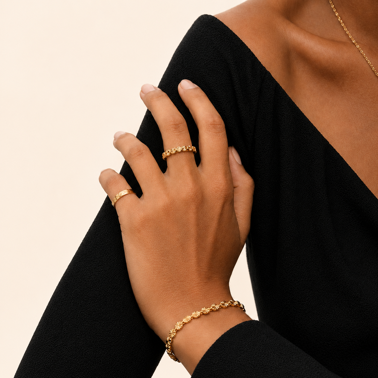 Gold Stardust Ring
