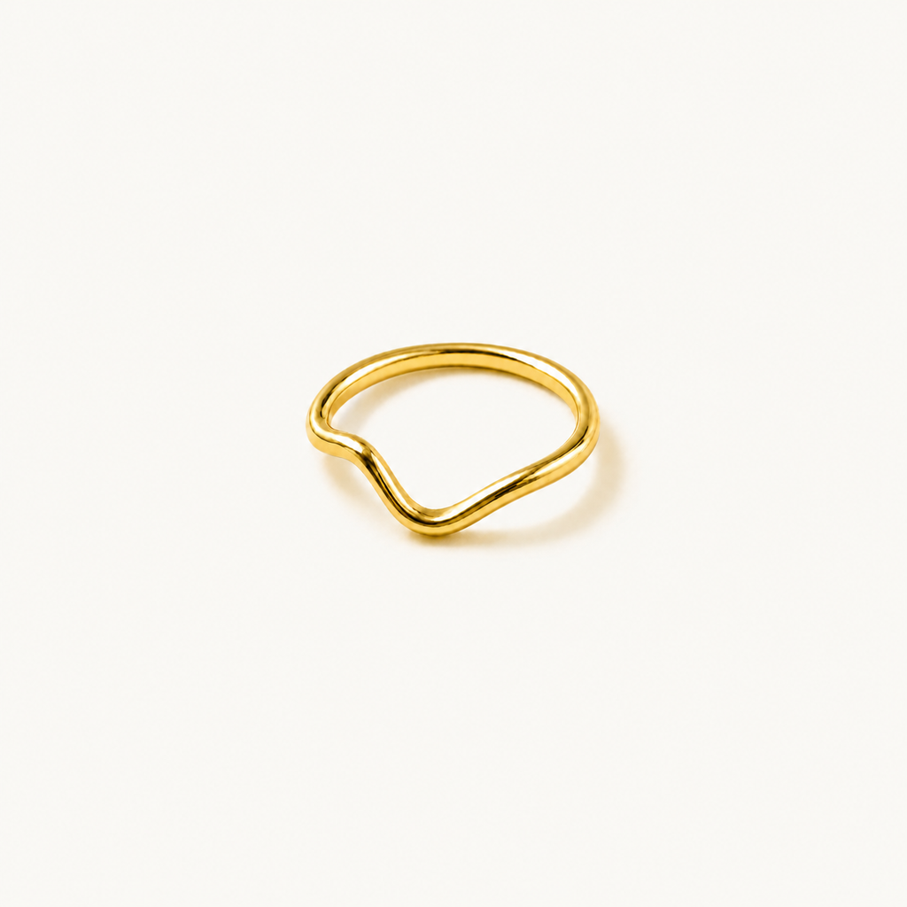 Anillo apilable Gold Wave