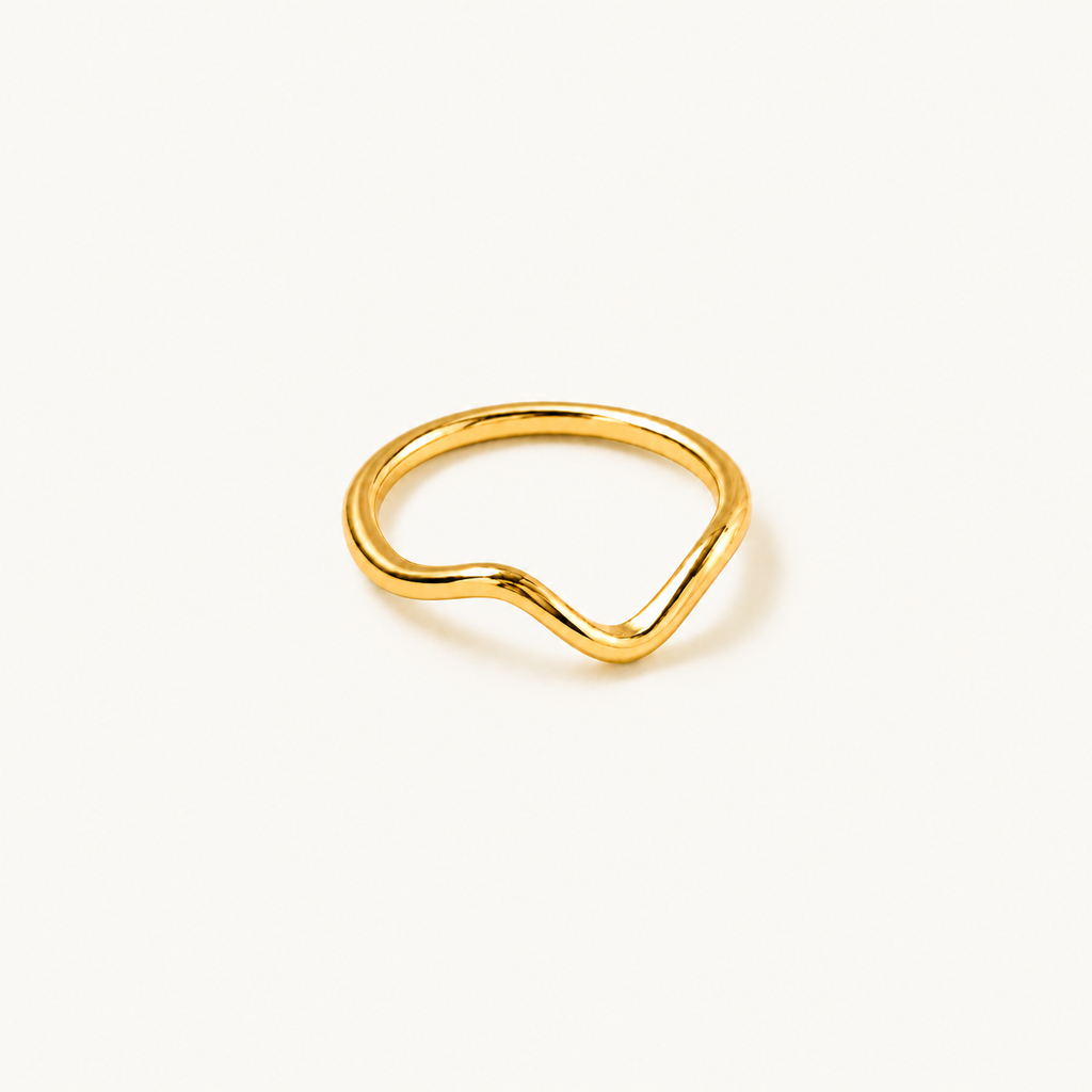 Anillo apilable Gold Wave